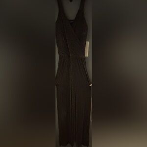 Black and Gold Sparkly Romper